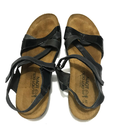 Naot Shoes Naot Black Buckle Strap Cork Sandals Poshmark